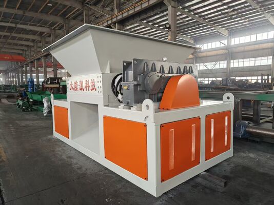 Low noise high efficiency High torque four axis shavings shredder