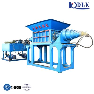 42CrMo Blade Plastic Crusher with PLC Control and Low Speed High Torque Double-Shaft Shredder